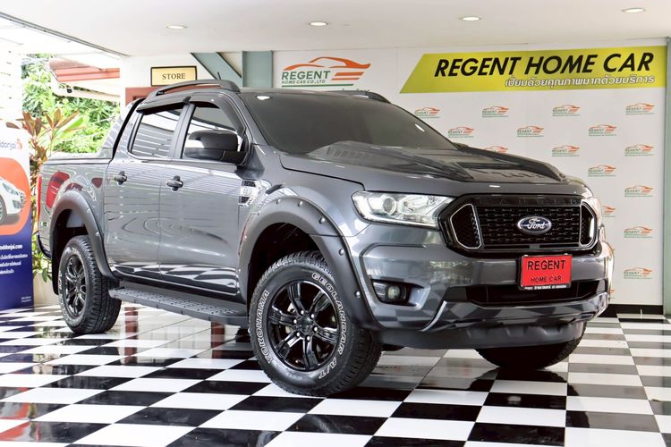 Ford Ranger 2021 2.2 Hi-Rider XLT Pickup ดีเซล ไม่ติดแก๊ส เกียร์อัตโนมัติ เทา