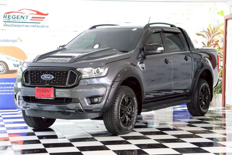 Ford Ranger 2021 2.2 Hi-Rider XLT Pickup ดีเซล ไม่ติดแก๊ส เกียร์อัตโนมัติ เทา รูปที่ 3