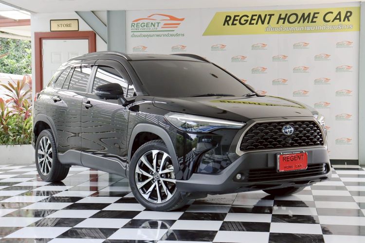 Toyota Corolla Cross 2021 1.8 Hybrid Premium Safety Utility-car ไฮบริด ไม่ติดแก๊ส เกียร์อัตโนมัติ ดำ