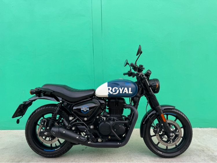 Royal enfield Hunter 350 ปี23 สีน้ำเงิน  วิ่ง9,000โล  