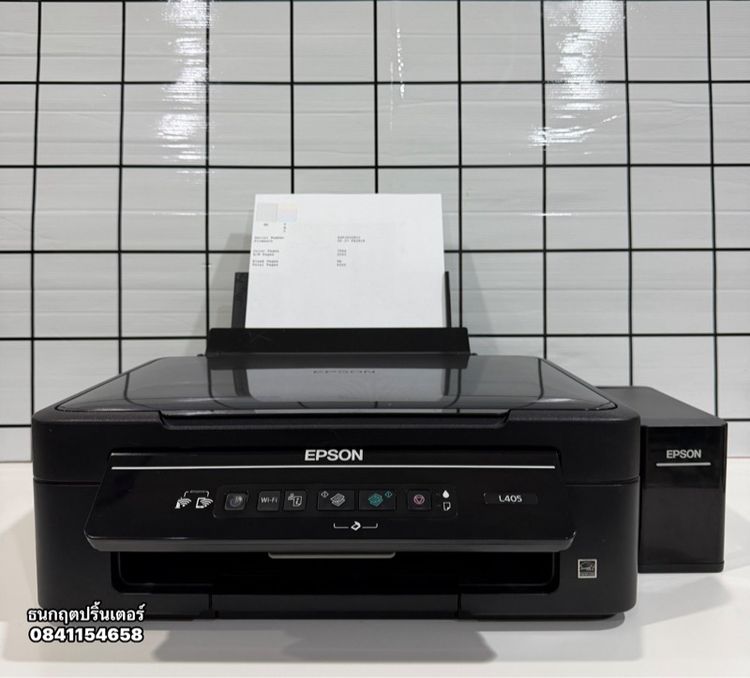 พริ้นเตอร์อิงค์เจ็ทมัลติฟังก์ชั่น ปริ้นเตอร์ EPSON L405(พร้อมใช้งาน)Wi-fi 🛜 (มือสอง)♻️ สภาพดีสี