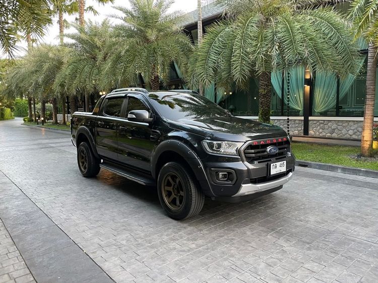 รถ Ford Ranger 2.0 Bi-Turbo 4WD Wildtrak สี ดำ
