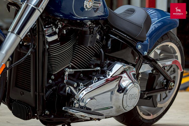 Harley Fatboy114 ปี2023 ตัวใหม่(มีCruise) วิ่ง6,000Mi. แต่งครบ รูปที่ 9