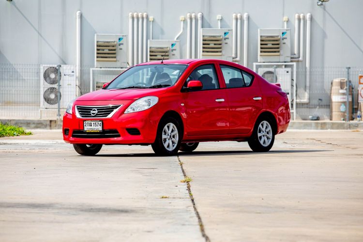 Nissan Almera 2013 1.2 E Sedan เบนซิน เกียร์อัตโนมัติ แดง รูปที่ 4