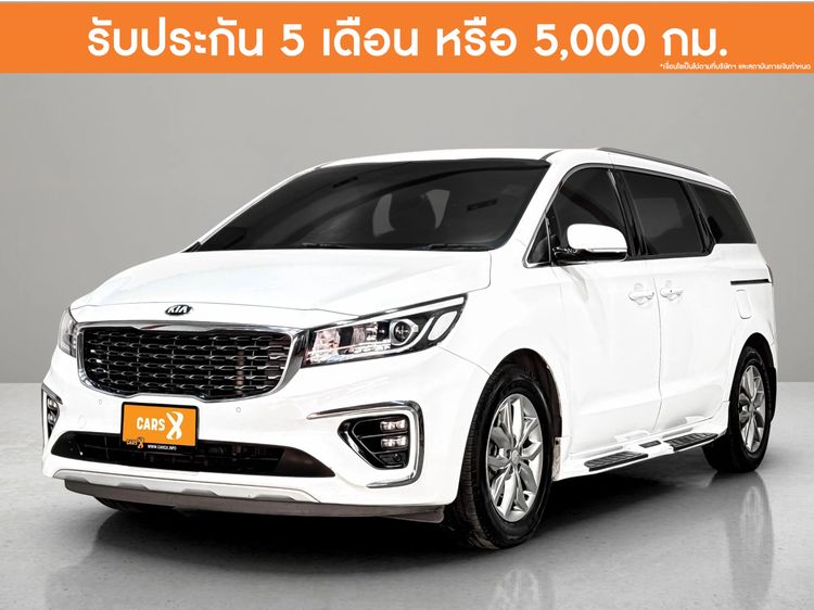 Kia Grand Carnival 2018 2.2 EX Van ดีเซล ไม่ติดแก๊ส เกียร์อัตโนมัติ ขาว