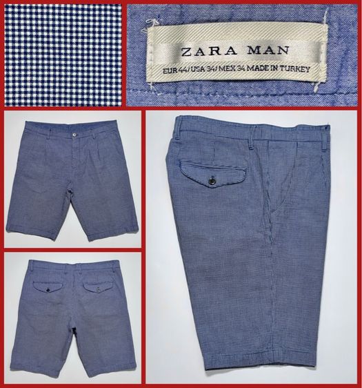 ⚠️ผลิตในยุโรป‼️กางเกงขาสั้น ZARA MAN ของแท้  รุ่นราคาสูง