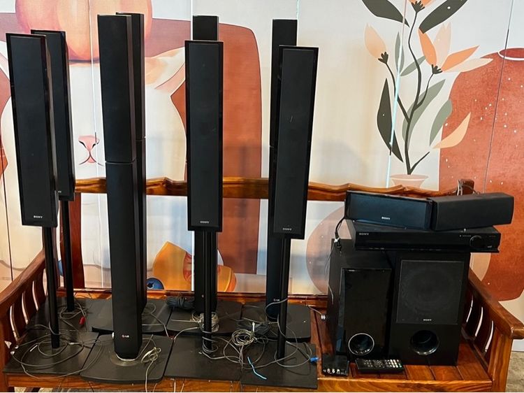 ลำโพงแยกชิ้น และซับวูฟเฟอร์ ชุดโฮมเธียเตอร์ sony