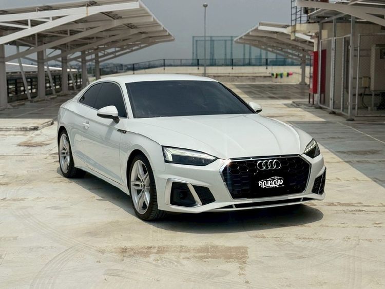 Audi Audi A5  2021 Coupe 40 TFSI S line Sedan เบนซิน ไม่ติดแก๊ส เกียร์อัตโนมัติ ขาว