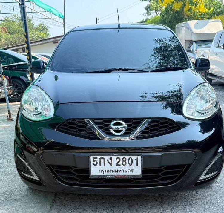 Nissan March 2016 1.2 EL Sedan เบนซิน ไม่ติดแก๊ส เกียร์อัตโนมัติ ดำ รูปที่ 2