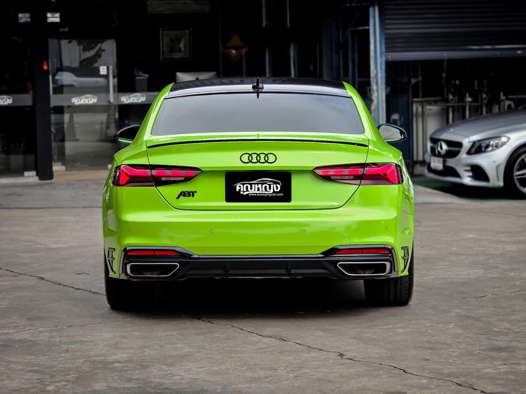 Audi Audi A5  2021 Coupe 40 TFSI S line Sedan เบนซิน ไม่ติดแก๊ส เกียร์อัตโนมัติ เขียว รูปที่ 4