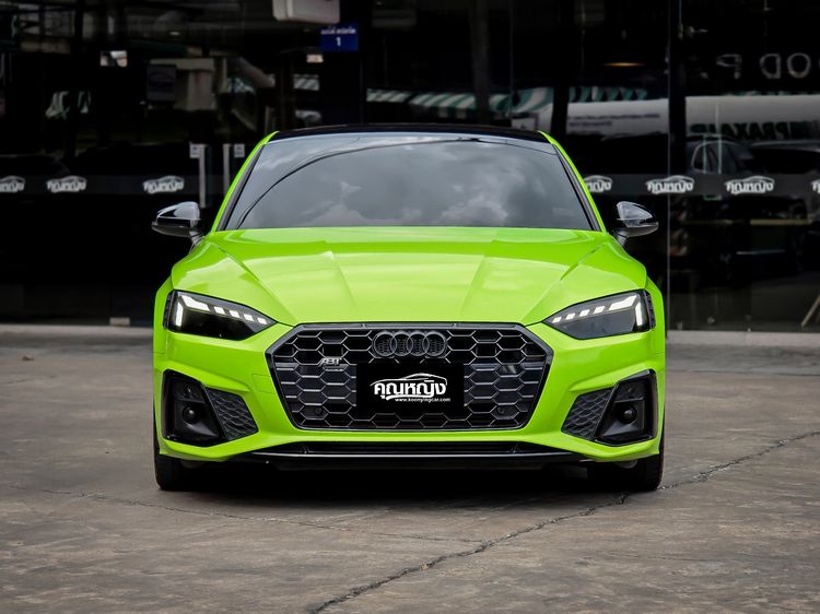 Audi Audi A5  2021 Coupe 40 TFSI S line Sedan เบนซิน ไม่ติดแก๊ส เกียร์อัตโนมัติ เขียว รูปที่ 3