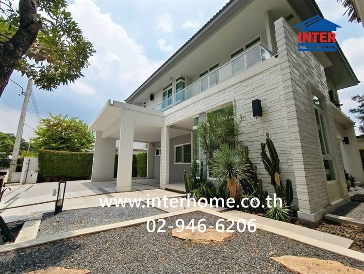 บ้านเดี่ยว 2 ชั้น 85.2 ตร.ว. หมู่บ้านมัณฑนา เพชรเกษม-สาย4 ซอย6-1 ถนนเพชรเกษม ถนนพุทธสาคร กระทุ่มแบน สมุทรสาคร รูปที่ 3