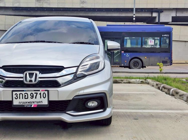 Honda Mobilio 2015 1.5 RS Utility-car เบนซิน ไม่ติดแก๊ส เกียร์อัตโนมัติ เทา รูปที่ 2