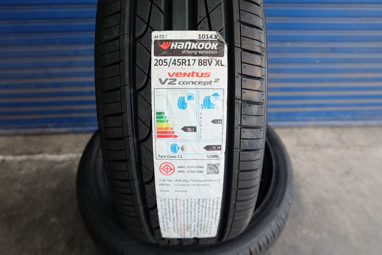 🚩 ยางใหม่ Hankook รุ่น Ventus V2 ขนาด 205 45R17 ปี25 รูปที่ 2