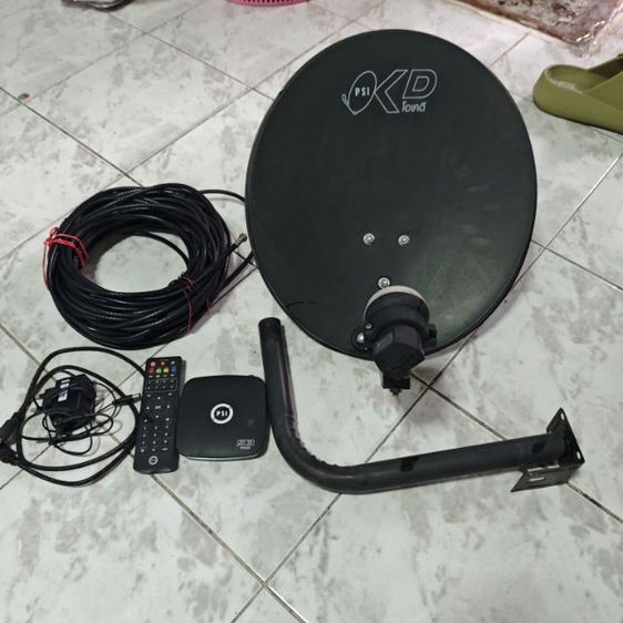 กล่องรับสัญญาณดิจิตอลทีวี และแอนดรอยด์ อื่นๆ กล่อง PSI S3 พร้อมจานสาย10เมตร