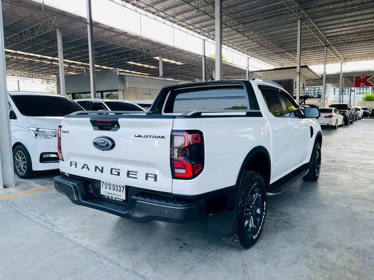 Ford Ranger 2023 2.0 Bi-Turbo 4WD Wildtrak Pickup ดีเซล ไม่ติดแก๊ส เกียร์อัตโนมัติ ขาว รูปที่ 4