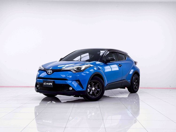 รถ Toyota C-HR 1.8 HV Mid สี น้ำเงิน