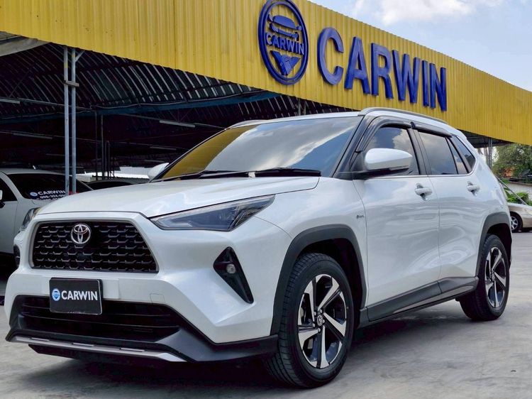 รถ Toyota Yaris Cross 1.5 HEV Premium สี ขาว