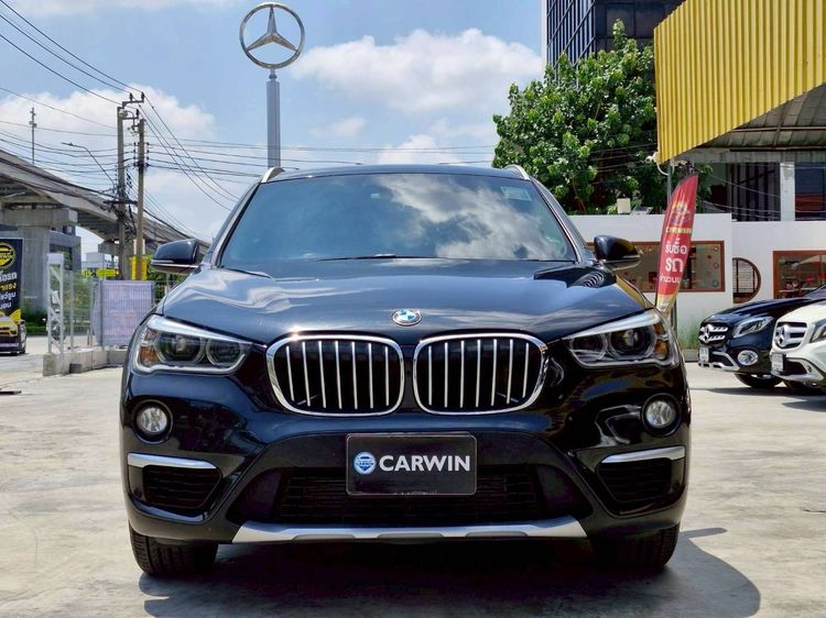 BMW X1 2017 2.0 sDrive18d xLine Utility-car ดีเซล ไม่ติดแก๊ส เกียร์อัตโนมัติ ดำ รูปที่ 2