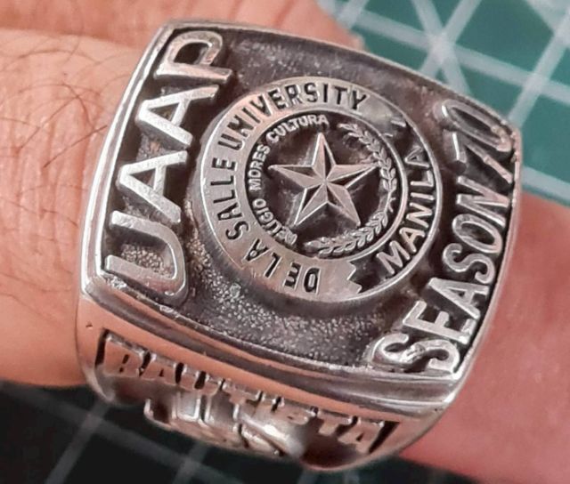 แหวนวินเทจ Basketball Championship UAAP ปีคศ.2007 เงินสเตอร์ลิง 925 (Sterling Silver 925) วงใหญ่ใส่สวย รูปที่ 2