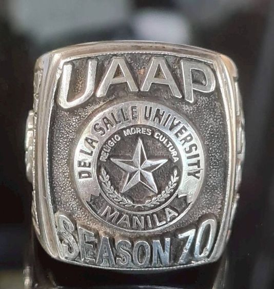 แหวนวินเทจ Basketball Championship UAAP ปีคศ.2007 เงินสเตอร์ลิง 925 (Sterling Silver 925) วงใหญ่ใส่สวย รูปที่ 3