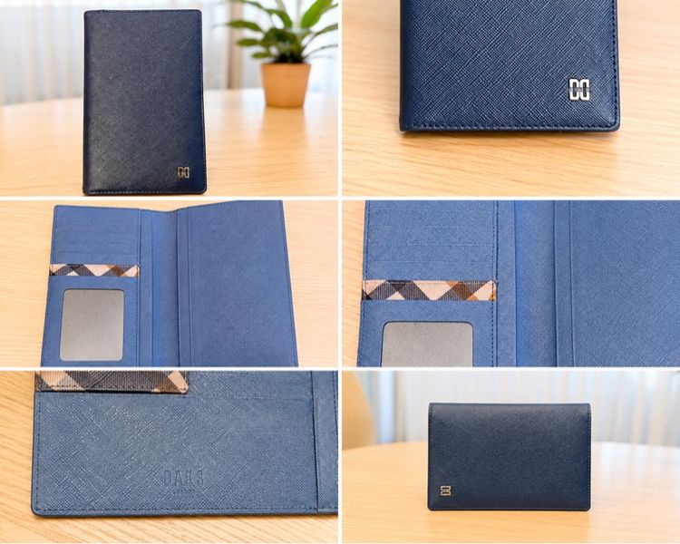 ไม่ระบุ น้ำเงิน อื่นๆ DAKS London Long Wallet หนังแท้
