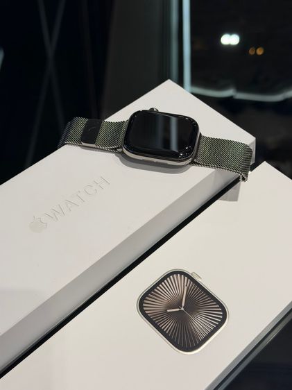 เงิน อื่นๆ Apple Watch Series 10 GPS Cellular 46mm Titanium Case with Milanese Loop