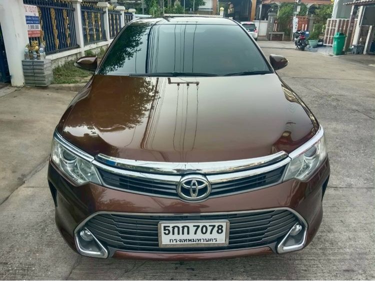 Toyota Camry 2016 2.0 G Sedan เบนซิน ไม่ติดแก๊ส เกียร์อัตโนมัติ บรอนซ์ทอง