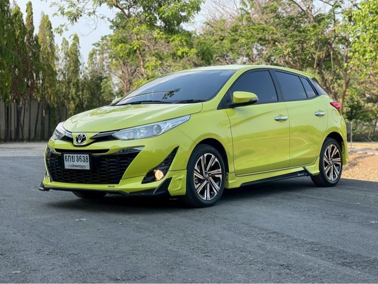 Toyota Yaris 2017 1.2 G Sedan เบนซิน ไม่ติดแก๊ส เกียร์อัตโนมัติ เขียว รูปที่ 3