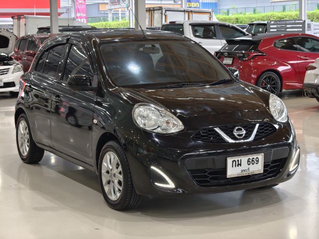 Nissan March 2017 1.2 E Sedan เบนซิน ไม่ติดแก๊ส เกียร์อัตโนมัติ ดำ