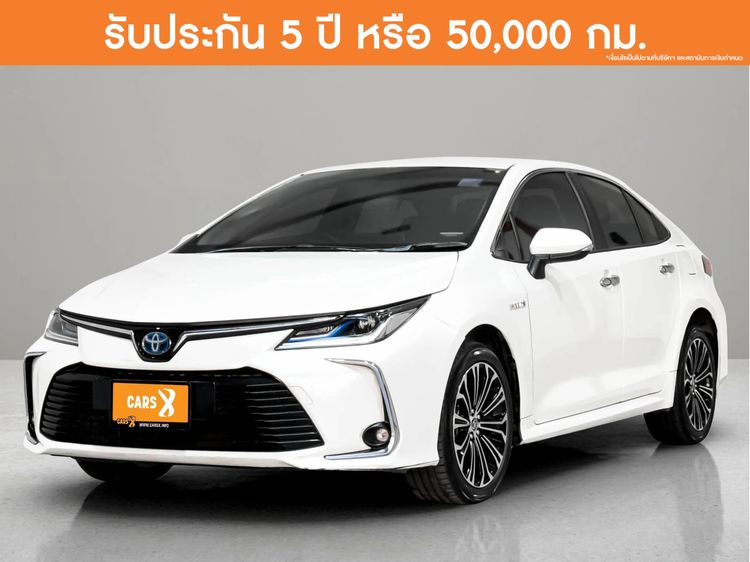 Toyota Altis 2019 1.8 Hybrid High Sedan ไฮบริด ไม่ติดแก๊ส เกียร์อัตโนมัติ ขาว