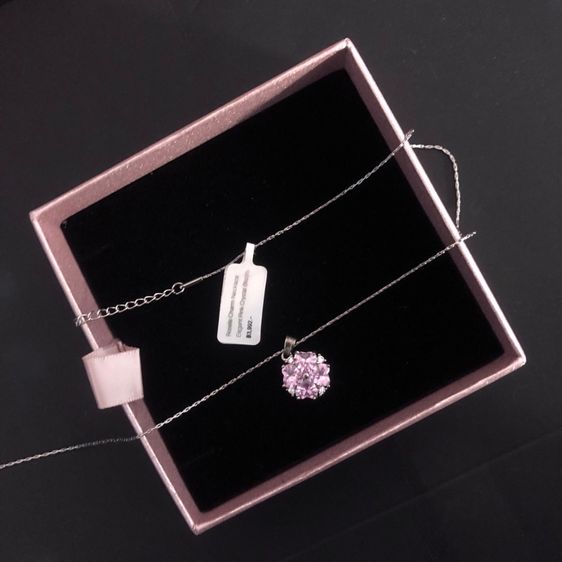 เงิน สร้อยคอและจี้ สร้อยคอ Molly jewelry แท้ รุ่น Roselle charm พร้อมกล่อง