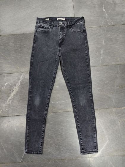 ไม่มีแขน EU 39 อื่นๆ ลีวาย บิ๊กE กางเกงยีนส์ ลีวาย สีดำฟอก ขาเดฟ super skinny เอว 29