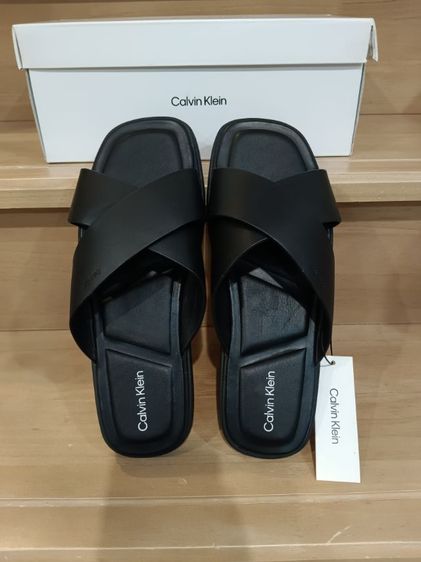 รองเท้าแตะหนังแท้ผู้ชาย CK calvin klein ของแท้มือหนึ่ง