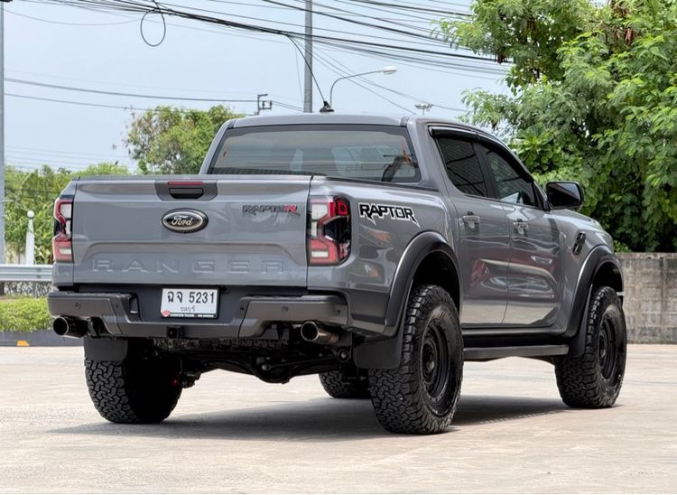 Ford Ranger 2022 Raptor 3.0L V6 Twin-Turbo EcoBoost 4x4 Pickup เบนซิน ไม่ติดแก๊ส เกียร์อัตโนมัติ เทา รูปที่ 4