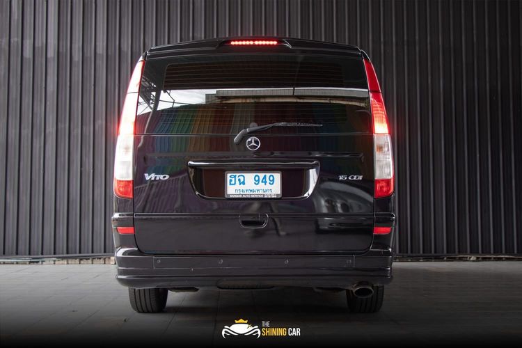 Mercedes-Benz V-Class 2008 Vito Van ดีเซล ไม่ติดแก๊ส เกียร์อัตโนมัติ ดำ รูปที่ 4