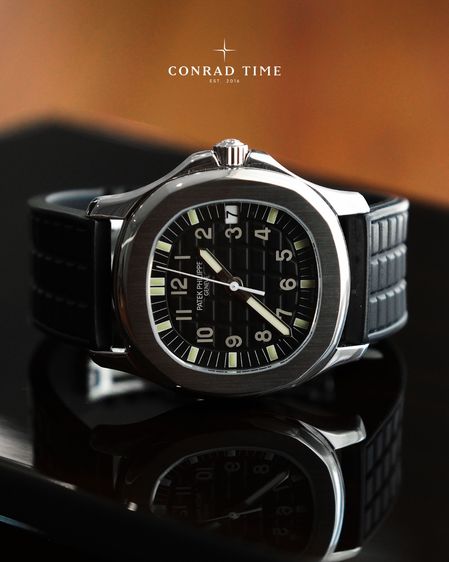 Patek Aquanaut 5066 Black Dial Black Rubber Strap 36 mm.  รูปที่ 4