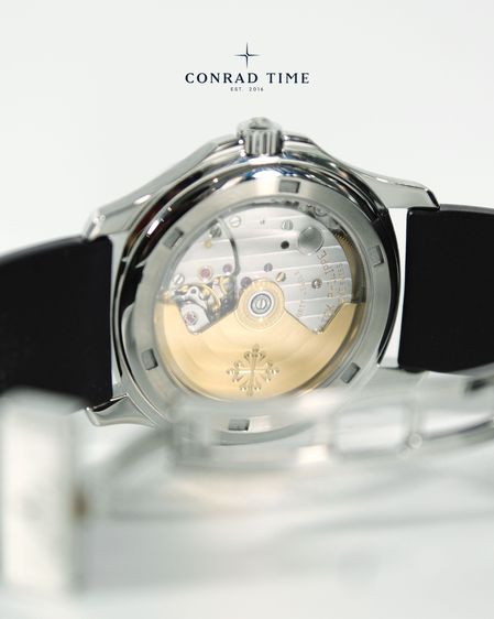 Patek Aquanaut 5066 Black Dial Black Rubber Strap 36 mm.  รูปที่ 16