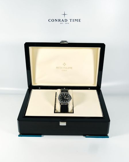 Patek Aquanaut 5066 Black Dial Black Rubber Strap 36 mm.  รูปที่ 5