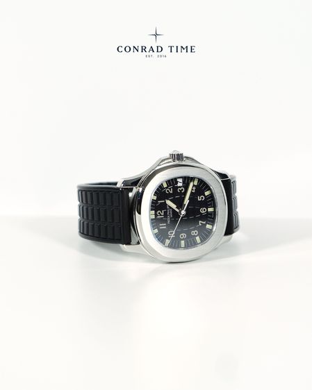 Patek Aquanaut 5066 Black Dial Black Rubber Strap 36 mm.  รูปที่ 8
