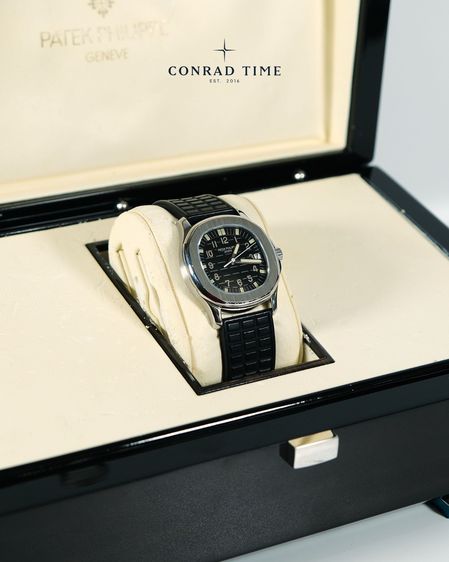 Patek Aquanaut 5066 Black Dial Black Rubber Strap 36 mm.  รูปที่ 6