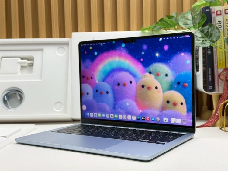MacBook Air 13.6-inch M4 2025 Ram16GB SSD256GB SkyBlue apple care 29 April 2027  รูปที่ 2