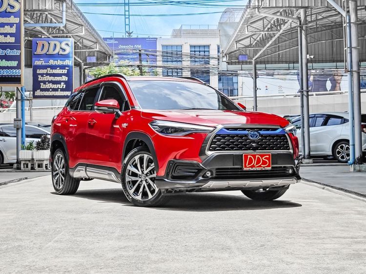 Toyota Corolla Cross 2021 1.8 Hybrid Premium Safety Utility-car เบนซิน เกียร์อัตโนมัติ แดง รูปที่ 4