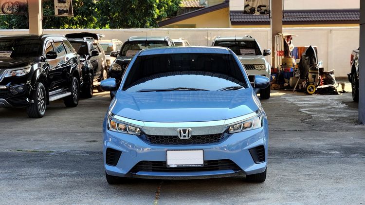 Honda City 2022 1.0 S+ Sedan เบนซิน ไม่ติดแก๊ส เกียร์อัตโนมัติ ฟ้า รูปที่ 2