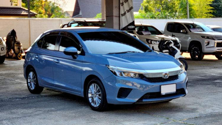 Honda City 2022 1.0 S+ Sedan เบนซิน ไม่ติดแก๊ส เกียร์อัตโนมัติ ฟ้า รูปที่ 3