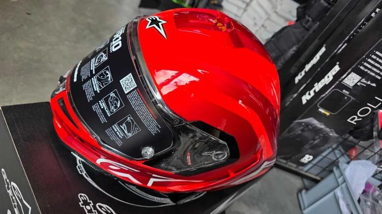 หมวกกันน็อค Alpinestars Supertech R10 Arius สีแดง ไซส์ XS S M L XL XXL สินค้าใหม่ รูปที่ 4
