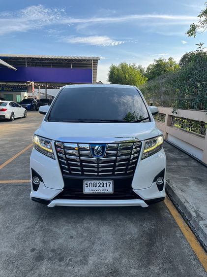 รถ Toyota Alphard 2.5 Hybrid SR C-Package E-Four 4WD สี ขาว