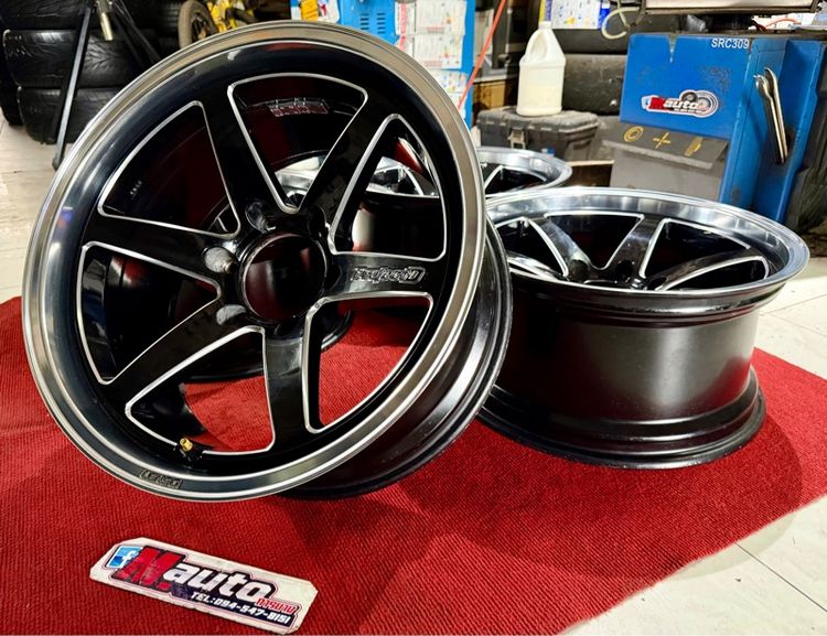 ล้อแท้LENSO SPEC X 18x9 ET0 6x139 สีเดิมสวยจัด  รูปที่ 8