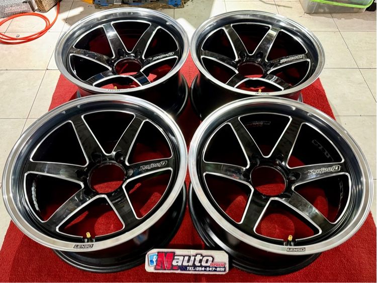 อะลูมิเนียมอัลลอย 18" ล้อแท้LENSO SPEC X 18x9 ET0 6x139 สีเดิมสวยจัด 