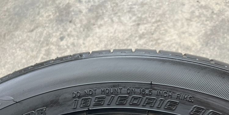 ✨ยางป้ายแดง✨185-60-16 Dunlop💖สวยกริ๊บ💖ถอดจาก🚗รถใหม่ป้ายแดง รูปที่ 4